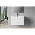 Milano underskab m/vask 80 cm hvid
